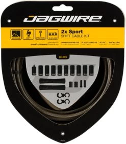 JAGWIRE 2X Sport Schaltzugset -Fahrradzubehör Verkauf 319255