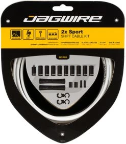 JAGWIRE 2X Sport Schaltzugset -Fahrradzubehör Verkauf 319257