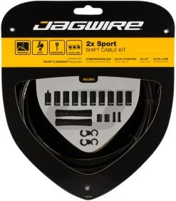 JAGWIRE 2X Sport Schaltzugset -Fahrradzubehör Verkauf 319259