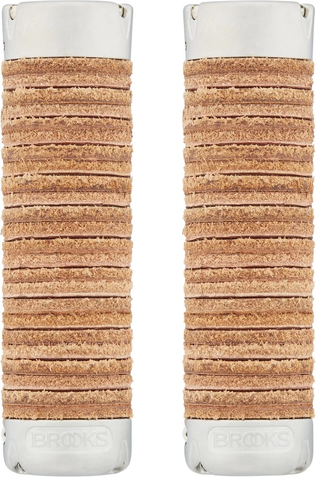 BROOKS Plump Leather Grips Lenkergriffe 5 BROOKS Plump Leather Grips Lenkergriffe – Bild 3