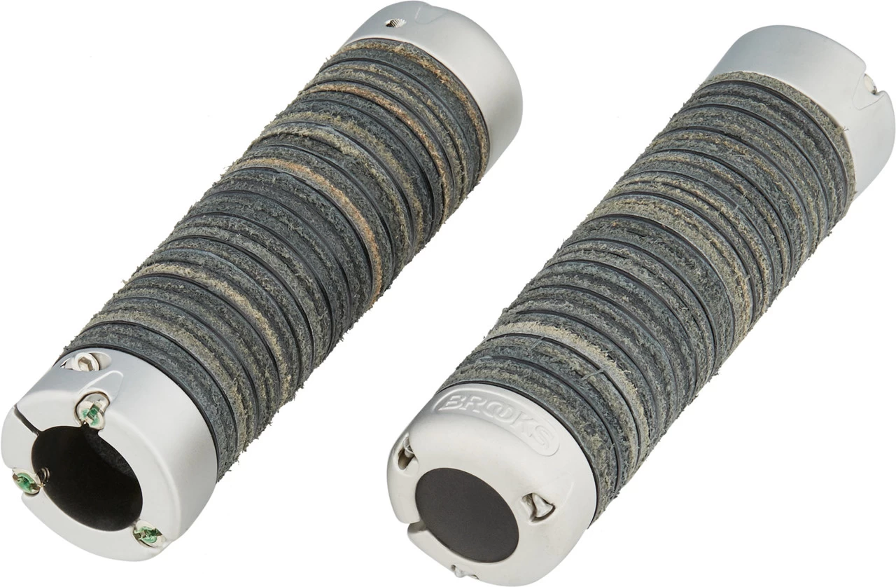 BROOKS Plump Leather Grips Lenkergriffe 7 BROOKS Plump Leather Grips Lenkergriffe – Bild 5
